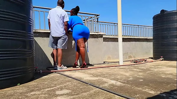 Sneaking Up On My Big Ass Neighbor and She Was Down for Doggystyle on Her Couch videos