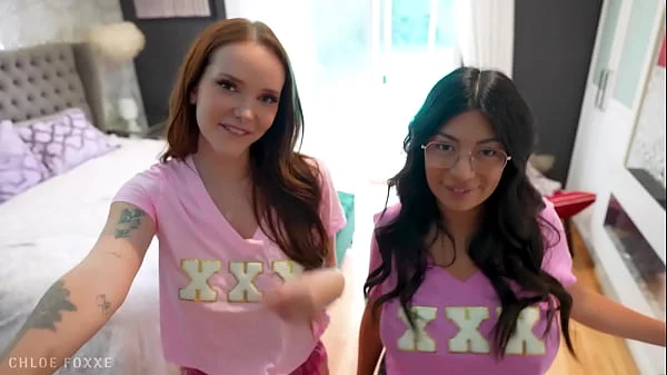 Sorority Sluts Will Do Anything To Save Their Sorority - Cami Strella, Chloe Foxxe, Lev Lieben videos