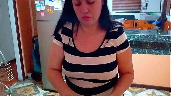 My stepson's friend came over to fuck me while I was washing dishes. videos