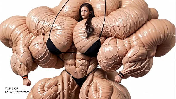 How big can she get? Pump Factory brings massive muscle growth to subject Natasha videos