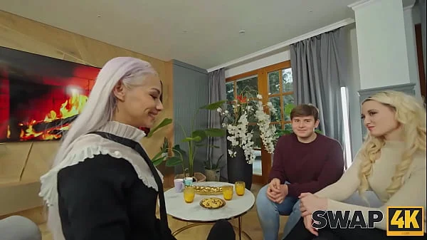 SWAP4K. Kinky threesome with sexy blonde sluts Veronica Leal and Daruma Rai videos