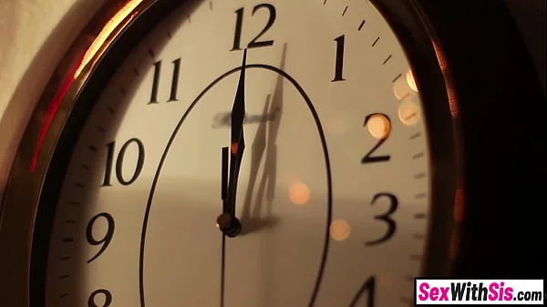 Big ass Latina stepsis and teen bestie fuck stepbro on New Years videos