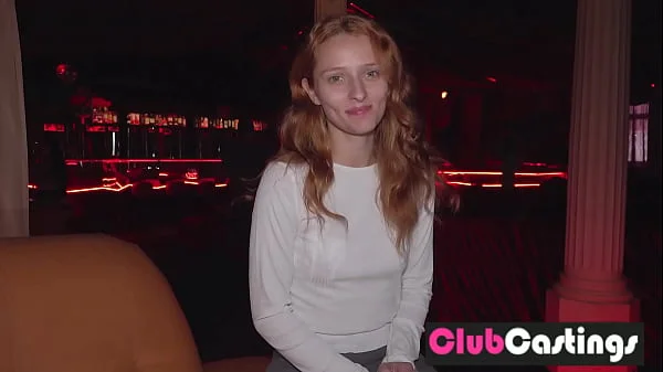 Shy Redhead Wants to be a Stripper by ClubCastings videos