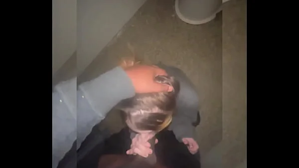 Cuck submits to master while his girl gets fucked in bathroom videos