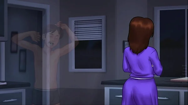 Summertime Saga - Sexy Step mom masturbates with me - Part 3 videos