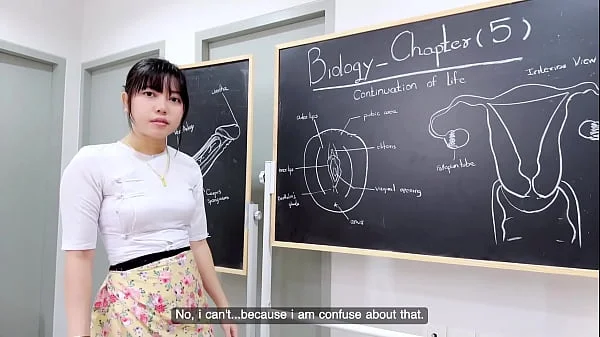 Teacher is really creampie while her horny videos