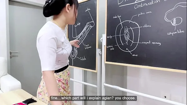 Teacher is really creampie while her horny videos