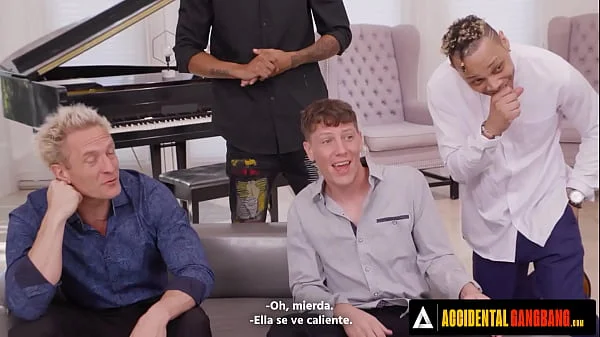 ACCIDENTAL GANGBANG - Wild Gangbang With Sexy Busty Stripper Kitana Montana SPANISH SUBTITLES videos