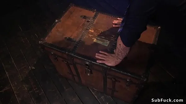 Gagged busty sub is tied and anal banged videos