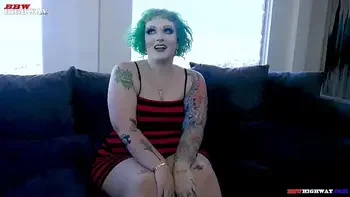big butt Goth Pawg Vicky Vixen debuts on BBWHighway.com videos