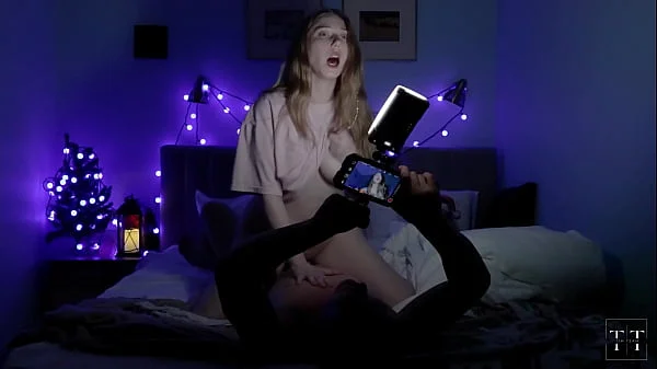 I woke her up with Christmas sex on the new camera videos