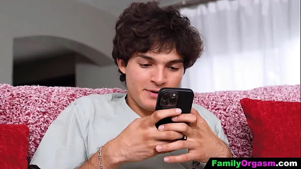 FamilyOrgasm - Pervert Step Mommy Dumps her Husband in the Same Couch videos