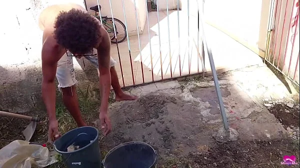 0% pussy - Paying the handyman with my ass and squirt from ass fuck videos