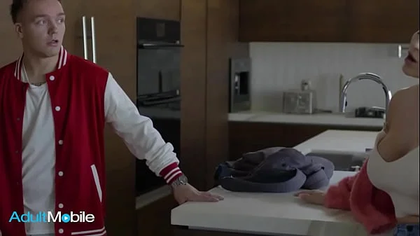 ADULTMOBILE - Lucky Stepson Gets To Fuck His Gorgeous Stepmom And Cum All Over Her Big Tits videos