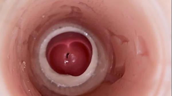 Camera inside deep pussy captures huge ejaculation of sperm videos