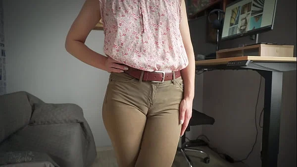 Naughty Colleague Showing Off Wedgie Pussy videos