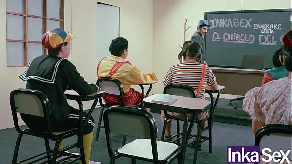 La vecindad morbosa del chibolo  18 termina en orgia durante la clase de Don Mamón - CAPÍTULO PERDIDO. videos