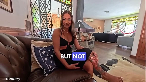 SEXY BRUNETTE BABE LOVES RIMJOB - Natural Boobs Bounce, Sloppy Blowjob, Cum in Mouth POV! videos