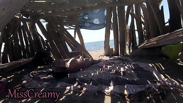 Public Masturbation on the Beach – She Gets Caught and Fucked videos