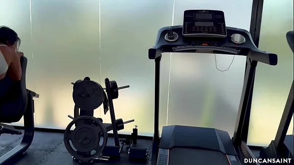 There was nobody else in the gym so they gave in to the temptations videos