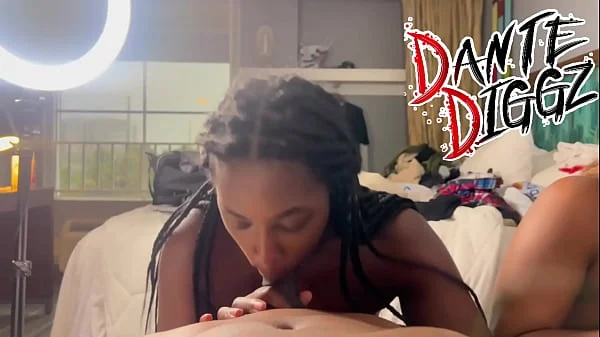 2 Ebony Baddies Have A Dick Sucking Contest On Each Other Boy Friends videos