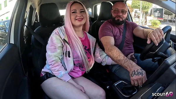 Crazy Bitch Maria Gail seduce old German Uber Driver to risky outdoor Sex without condom videos