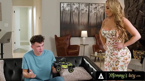 MOMMY'S BOY - Pervert Boy Is Caught Peeking Under Stepmom Richelle Ryan's Dress With Camera Toy videos