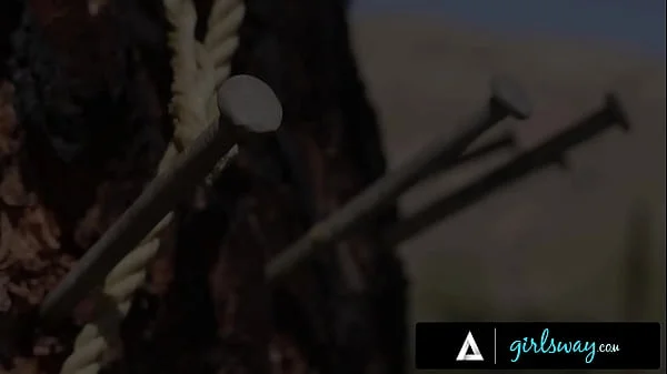 GIRLSWAY - Alex Coal Has MASSIVE SQUIRTING ORGASMS From Femdom Camp Counselor In Front Of Everyone! videos