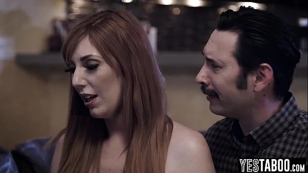 Big tits teen babysitter threesome with curvy MILF and her hubby videos