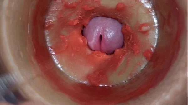 Camera Inside Deep Pussy Captures Huge Ejaculation of Sperm 4k videos