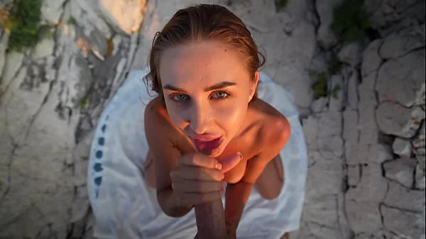 A stranger on the beach asked me to rub oil on her, explosive finale on her face videos
