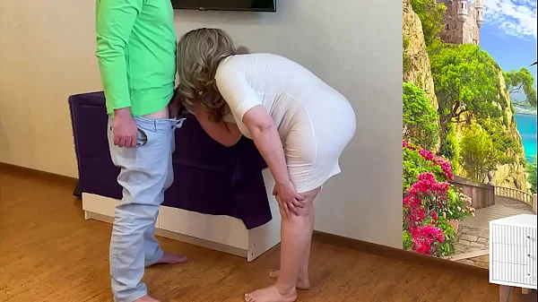 Stepson hugged his stepmom and she got excited videos