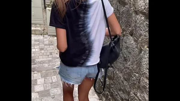 TALL SKINNY TEEN BRUNETTE FLASHES NATURAL TITS IN PUBLIC - RISKY DEEPTHROAT BLOW JOB AND SLOPPY DOGGY STYLE SEX videos