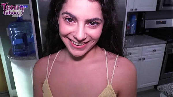 18 Stepdaughter flaunts thick ass, gets Creampie by stepdad. videos