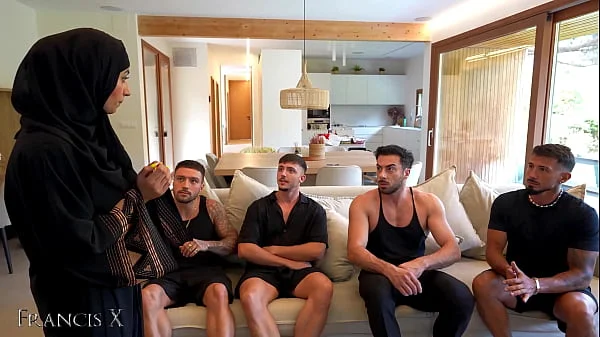 Burka Slut Rough Gangbang With 4 guys and DVP videos