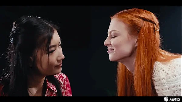 Lesbian Redhead Freezes Time And Makes Asian Babe Her Sex Slave - Lezdom Hardcore Sex videos