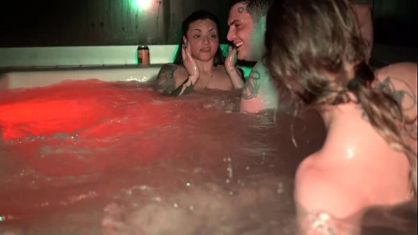 Jacuzzi Orgy! Hot Foursome with Yael Stc, Keila Bassi, and El Nono - Knock Knock Club videos