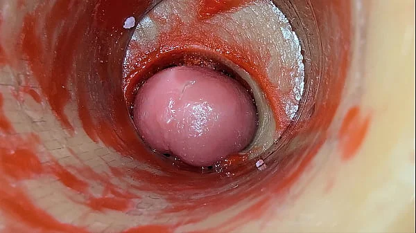 Camera Inside Deep Pussy Captures Dose Ejaculation of Sperm ASMR videos
