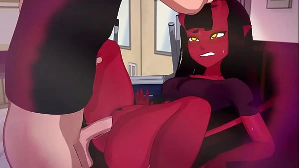 Animation bitch loves sex, at first she sucked off two guys, then allowed herself to be fucked by the third bully videos