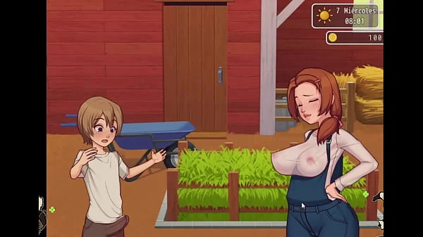 [Hentai Game] Daily life of my conuntryside -Español- (Parte 5) Mamadas en el baño y me meto a duchar con ella videos