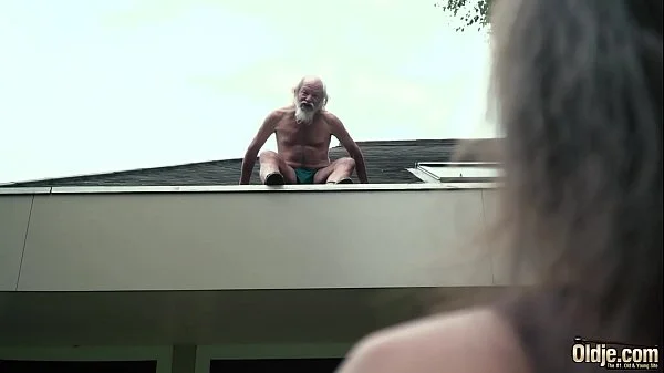 grandpa fucks 18 year old girl moans with pleasure and swallows videos