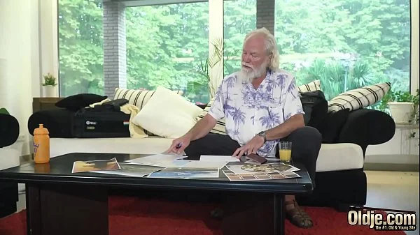 Beautiful teen hardcore fucked by old man he sticks his old cock inside her young pussy then shoves it in her mouth and cums in her throat so sexy and wet videos