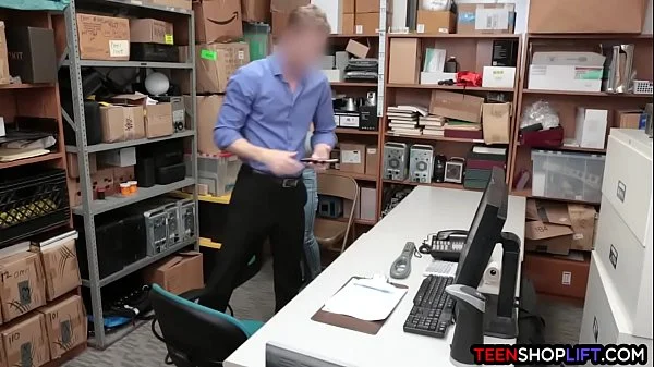 Tiny with big tits latina teen gets busted stealing videos