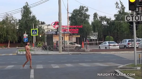 Completely nude in public. Nude on city streets videos
