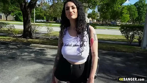 Punk chick assfucked in the Bangbus - Arabelle Raphael videos