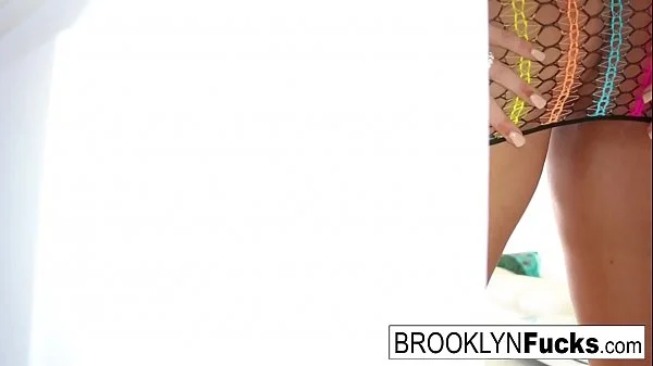 SexyBrooklyn gets a load on her huge tits videos