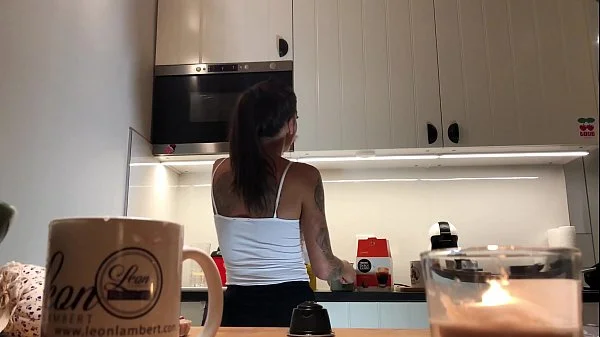 Perfect Pokies on the Kitchen Cam, Braless Sylvia and her Amazing Nipples videos