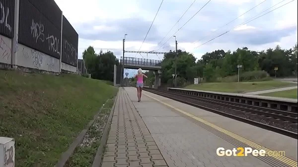 Caught Pissing On Train Platform videos