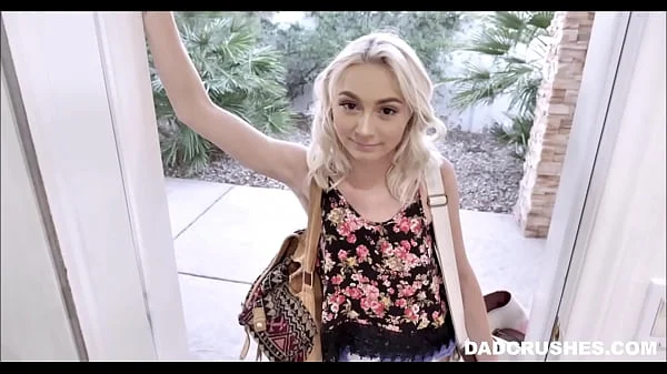 Tiny Blonde Teen Stepdaughter Shows Up At Stepdad's Doorstep POV videos