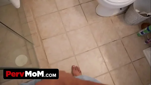 BLONDE stepMOM TAKES ADVANTAGE OF stepSON'S BONER videos